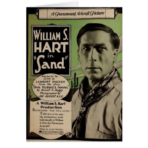 William S Hart 1920 silent movie exhibitor ad