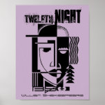 William Shakespeare 12th Night Twelfth Poster at Zazzle