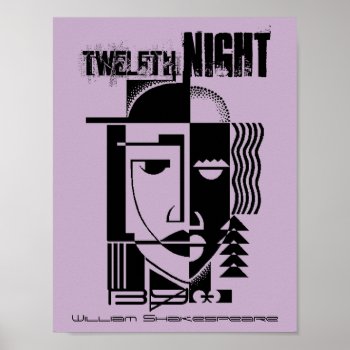 William Shakespeare 12th Night Twelfth Poster by layooper at Zazzle