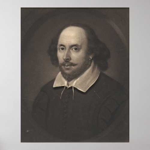 William Shakespeare 1849 Poster