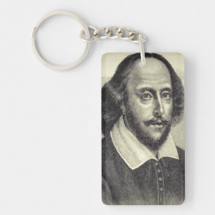 William Shakespeare Acrylic Keychain