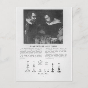 William Shakespeare  and Ben Jonson Postcard