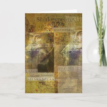 William Shakespeare Art Card by shakespearequotes at Zazzle