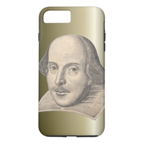 William Shakespeare Bust _ First Folio iPhone 8 Plus7 Plus Case