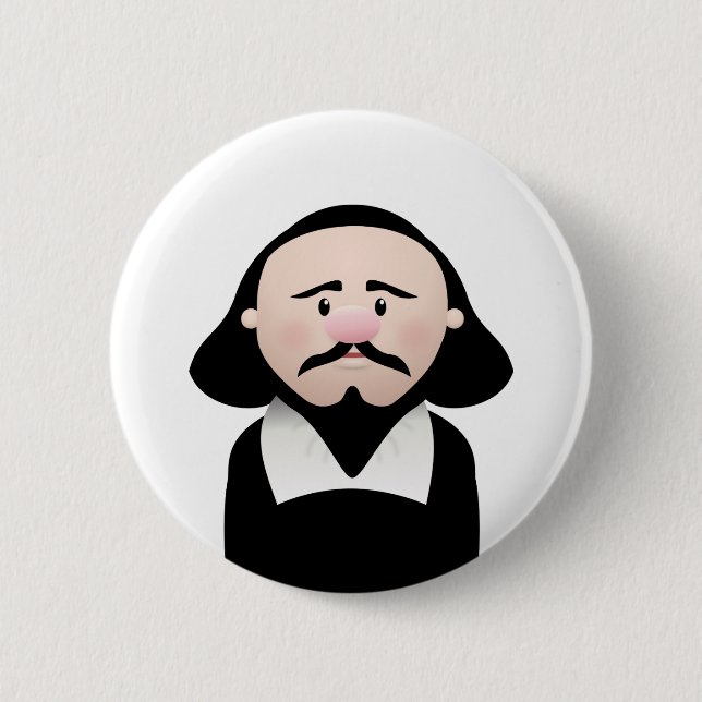 William Shakespeare Button (Front)