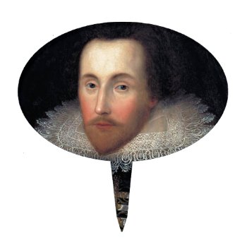 William Shakespeare Cake Topper by jimbuf at Zazzle