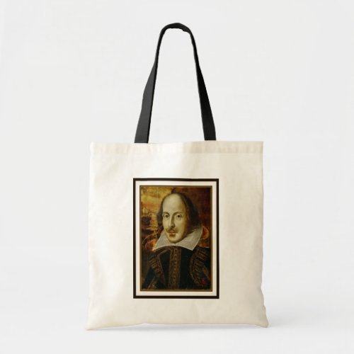 William Shakespeare Canvas Grocery Tote