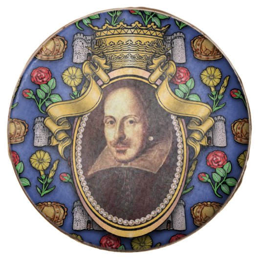 William Shakespeare Chocolate Dipped Oreo (Front)