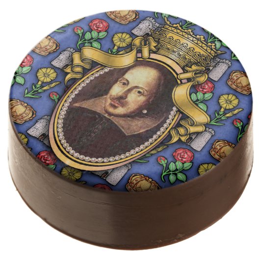 William Shakespeare Chocolate Dipped Oreo (Angled)