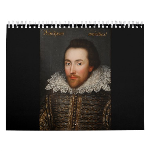 William Shakespeare Cobbe Portrait  circa 1610 Calendar (Cover)