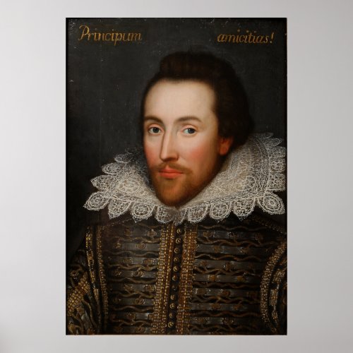 William Shakespeare Cobbe Portrait circa 1610 Poster