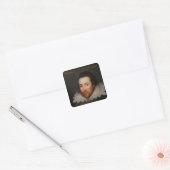William Shakespeare Cobbe Portrait  circa 1610 Square Sticker (Envelope)