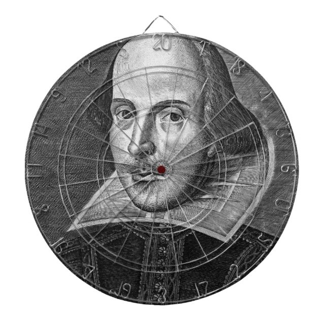 William Shakespeare Dartboard (Front)