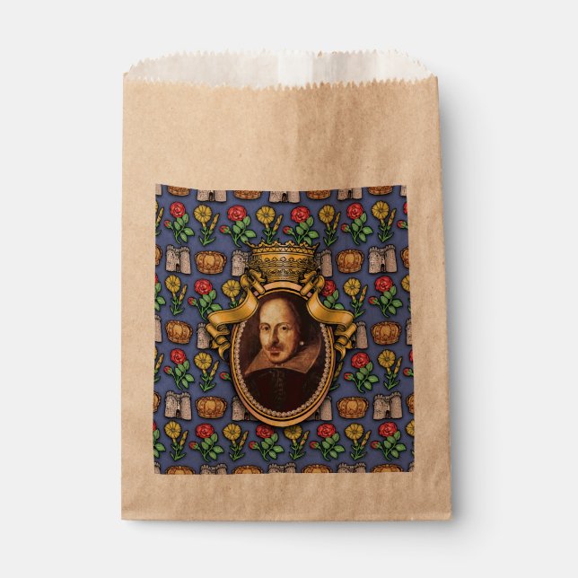 William Shakespeare Favor Bag (Front)
