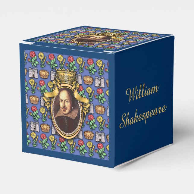 William Shakespeare Favor Boxes (Front Side)