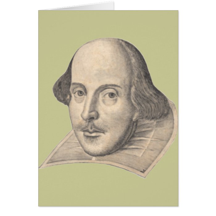 William Shakespeare Greeting Card