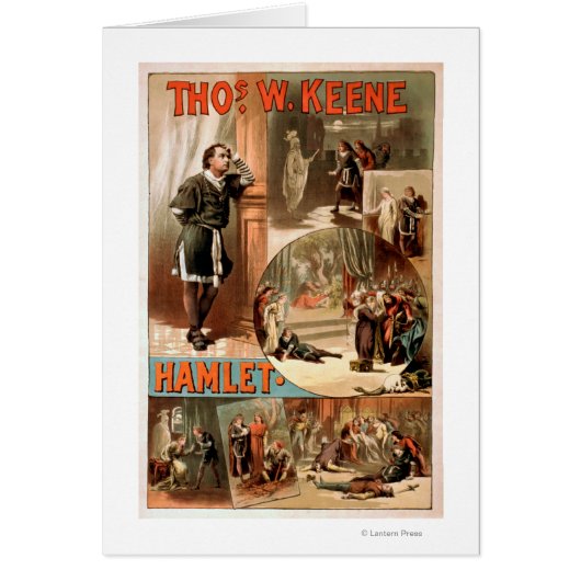 William Shakespeare "Hamlet" Theatre Poster Cards (Front)