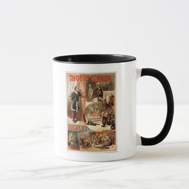 William Shakespeare "Hamlet" Theatre Poster Mug (Right)
