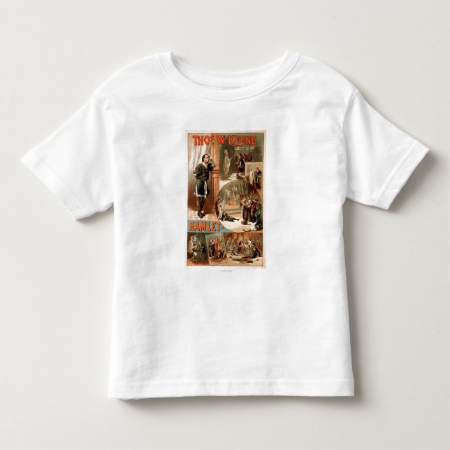 William Shakespeare "Hamlet" Theatre Poster Toddler T-shirt (Front)
