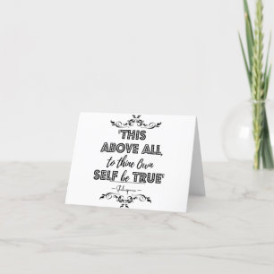 William Shakespeare Historical Quote Thank You Card
