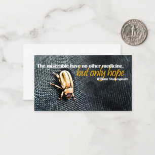 William Shakespeare Inspirational Quote "Hope" Note Card