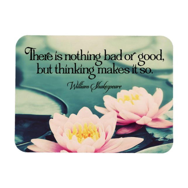 William Shakespeare Inspirational Quote "Thinking" Magnet (Horizontal)