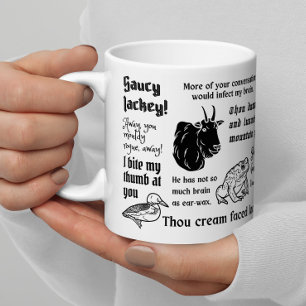 William Shakespeare Insults Funny Drama Theater Coffee Mug