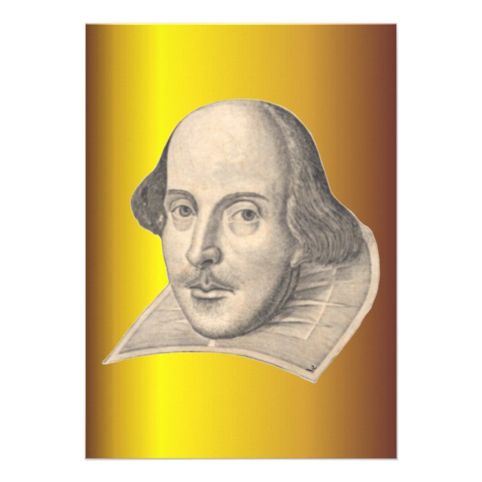 William Shakespeare Invitation