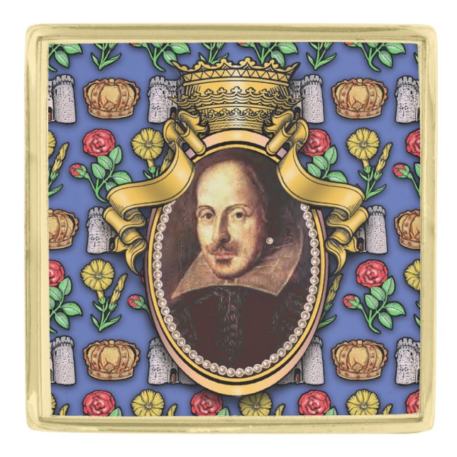 William Shakespeare Lapel Pin (Front)