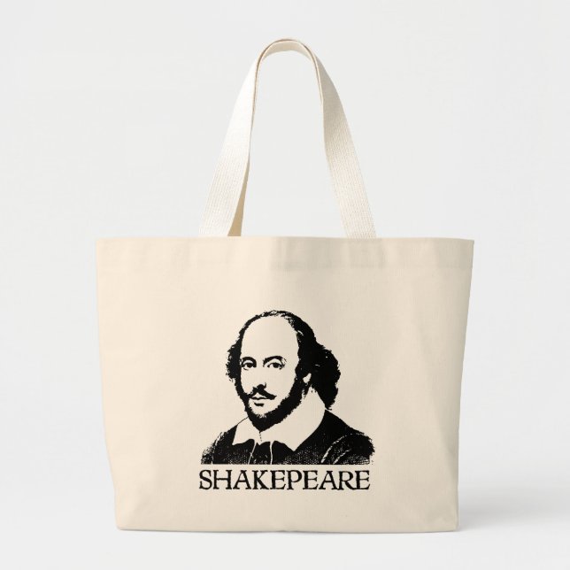 William Shakespeare Large Tote Bag (Front)