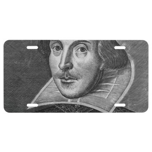 William Shakespeare License Plate