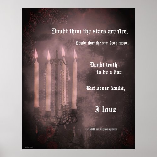 William Shakespeare Love Quote Fine Art Poster