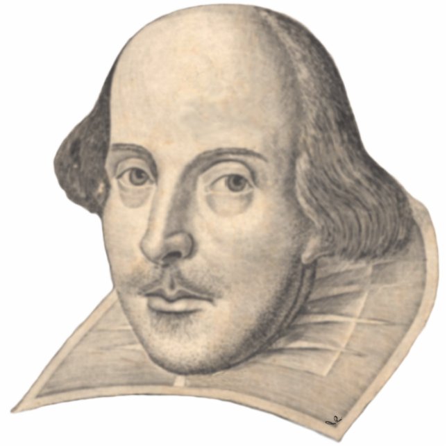 William Shakespeare Photo Sculpture (Front)