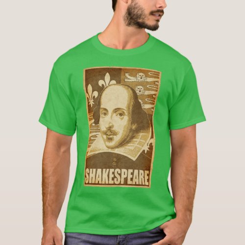William Shakespeare Political Propaganda Art T_Shirt