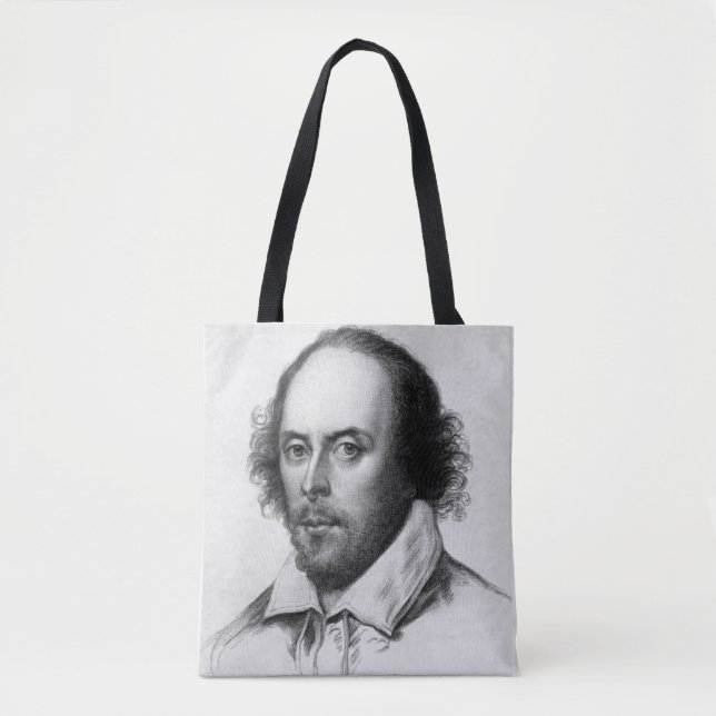 William Shakespeare Polyester Tote Bag (Front)