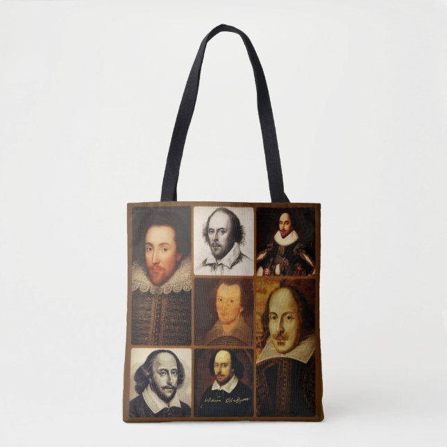 William Shakespeare Polyester Tote Bag (Front)