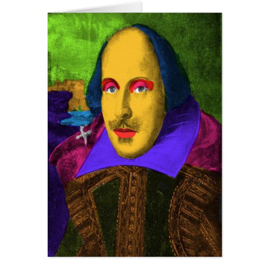 William Shakespeare Pop Art Cards (Front)