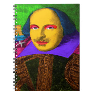 William Shakespeare Pop Art Notebook