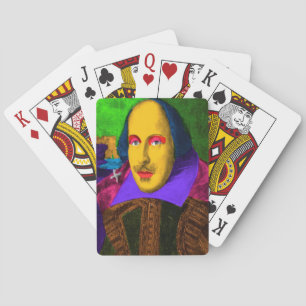 William Shakespeare Pop Art Poker Cards