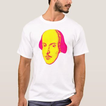 William Shakespeare Pop-art T-shirt by HumphreyKing at Zazzle