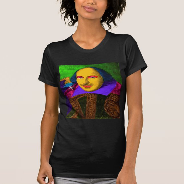 William Shakespeare Pop Art T-Shirt (Front)