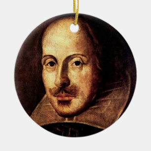 William Shakespeare Portrait Ceramic Ornament