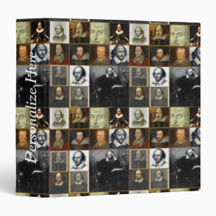 William Shakespeare Portrait Collage Binder