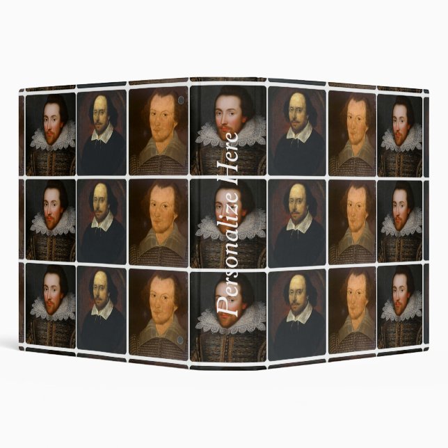 William Shakespeare Portrait Collage Binder (Background)