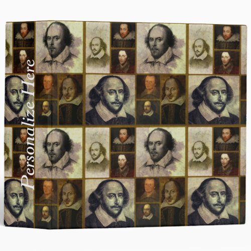 William Shakespeare Portrait Collage Binder