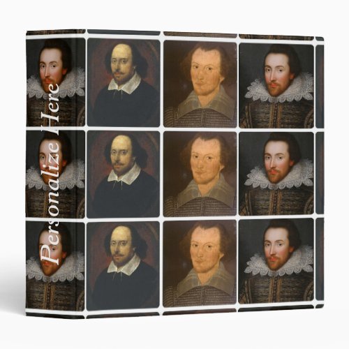 William Shakespeare Portrait Collage Binder