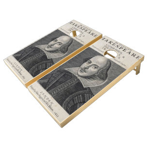 William Shakespeare Portrait Cornhole Set