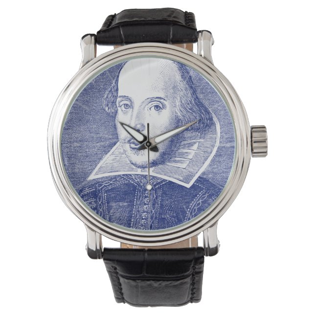 William Shakespeare Portrait First Folio Watch (Front)