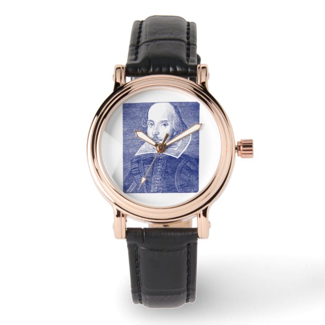 William Shakespeare Portrait First Folio Watch (Front)