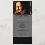 William Shakespeare Portrait Invitation